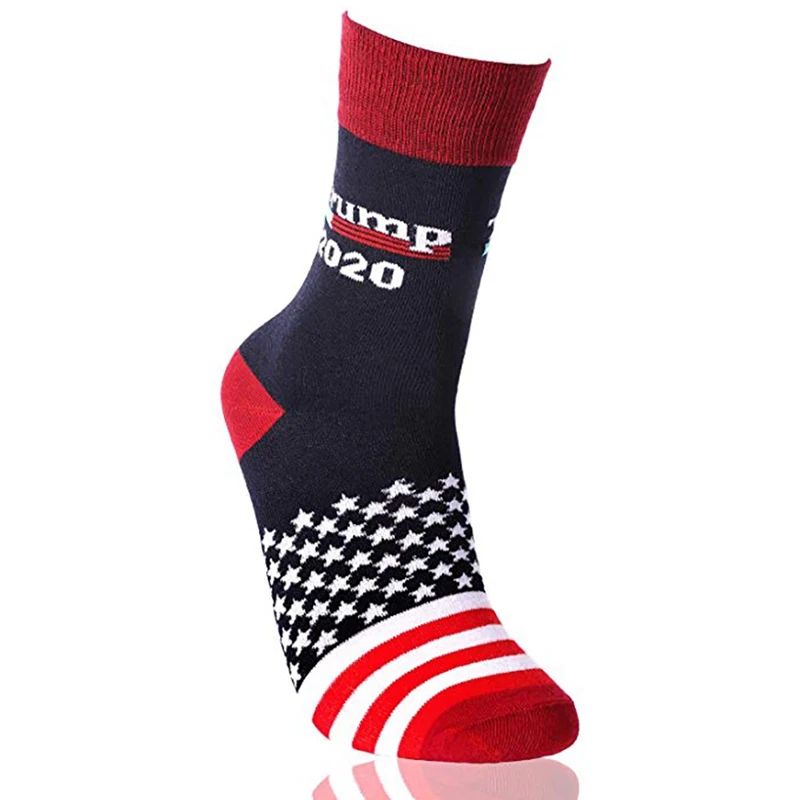 Multi-Color Simple Socks Travel Print Hosiery Footwear Accessories For American President Election