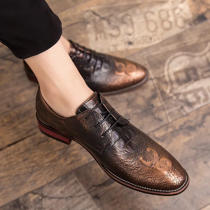 38-48 кожаные туфли мужские удобные стильные деловые туфли-оксфорды для мужчин# XF8691