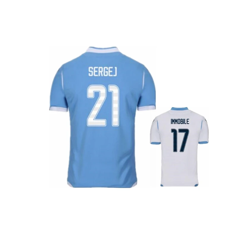 Biancocelesti camisetas camiseta de casa lejos Immobile Sergej трикотажные изделия alta calidad Lazio 19 20 Camiseta