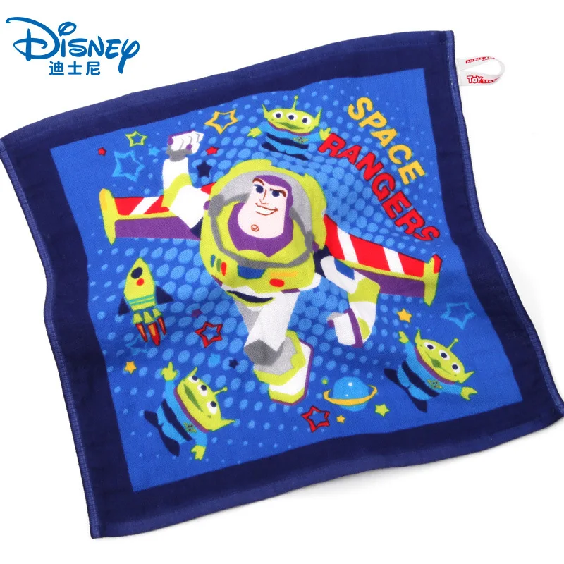 34x34 см Buzz Lightyear детское полотенце для лица, мягкое хлопок, детское мягкое полотенце для мальчиков и девочек, носовой платок, Космический рейнджер