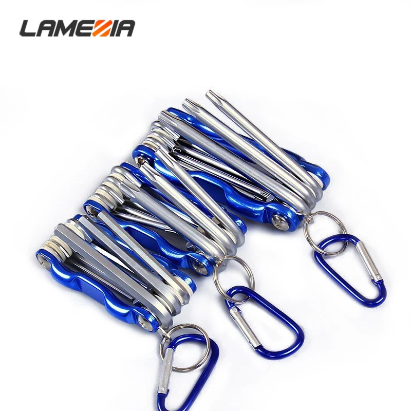 

Portable Folding Hexagonal Wrench Set Metric Metal Chave Torx Allen Key Hex Screwdriver Wrenches Hand Llave Hexagon Spanner Tool