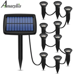 Solar Garden In-Ground Lights - Waterproof Outdoor Landscape Lighting for Pathway and Patio Decoration (RGB)