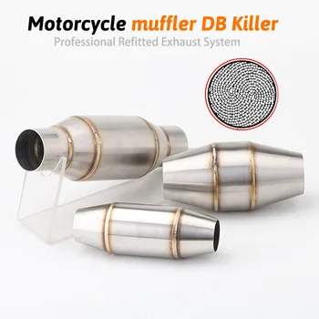 

Motorcycle Exhaust Escape Modified Link Pipe Back Pressure Drum Package Muffler Dirt Bike Reduce Noise Catalyst