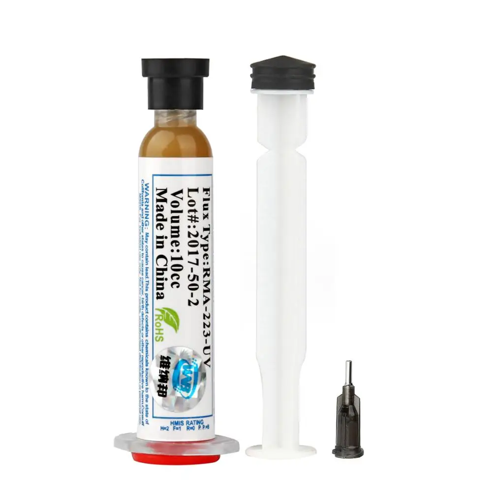 

10ml Syringe Liquid Solder Paste Flux Lead-free Welding Paste BGA PCB SMT Soldering Tool with Needles