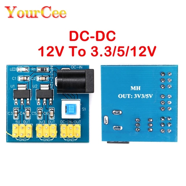 Dc-dc Multi Output Voltage Conversion Dc 12v To 3.3v 5v 12v Ams1117 Power  Supply Module New - Voltage Regulators/stabilizers - AliExpress