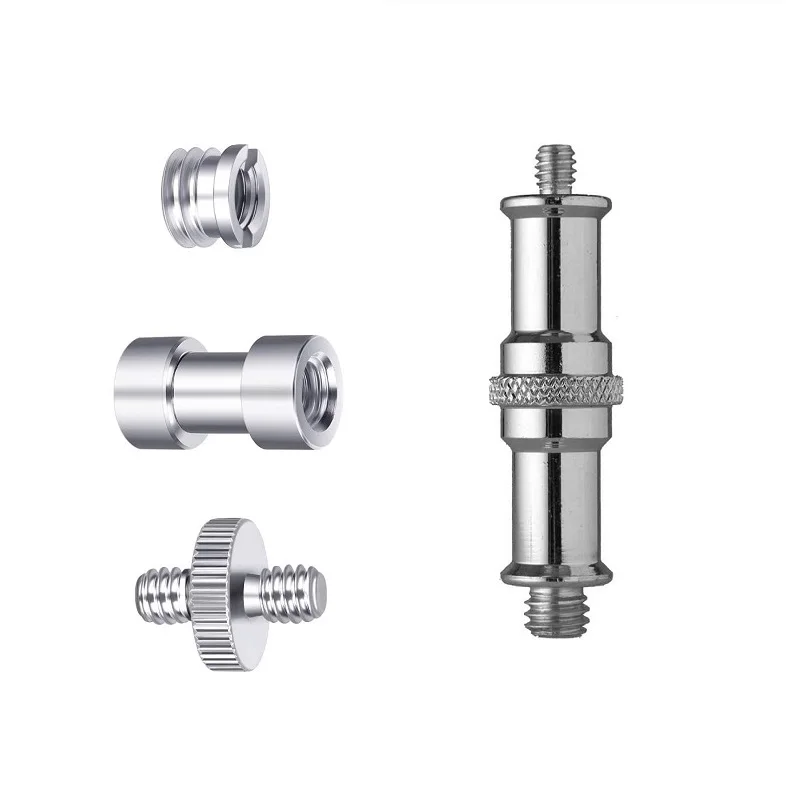 Male To Female Screw Adapter 1/4" 3/8" Mount Set Thread Screw Adapters Convert For Camera Tripod Light Stand