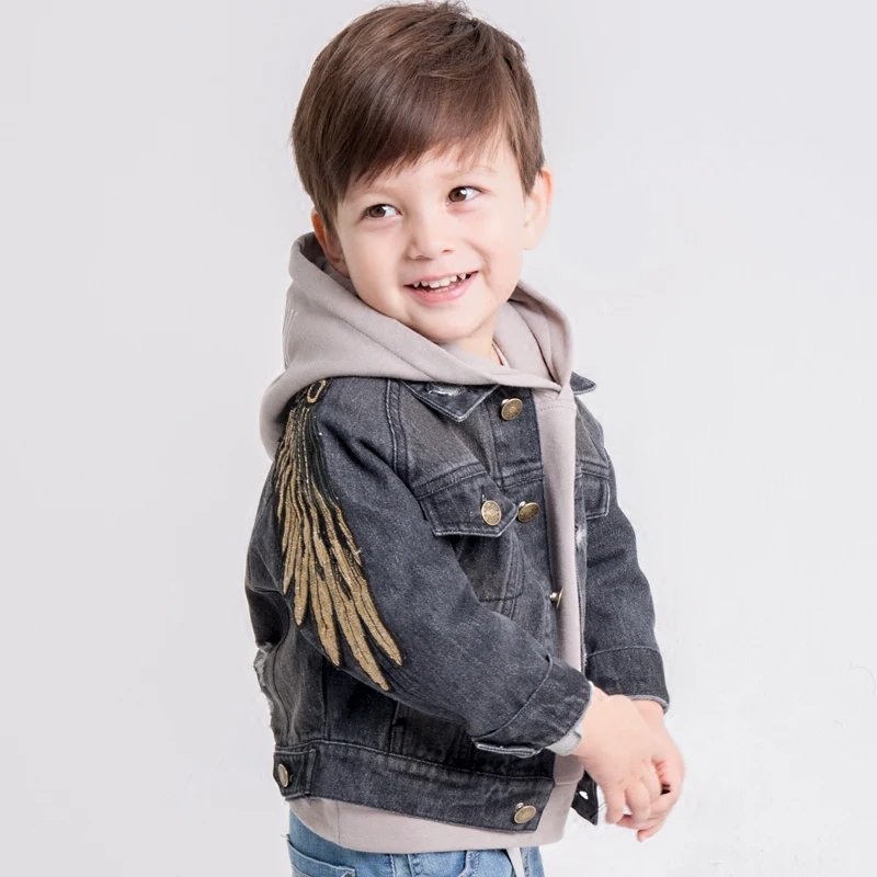 

Boys Cowboy Coat Tide Children's Coat 2-year-old Baby Jacket 3 Spring and Autumn Korean Version Children's Clothing Autumn