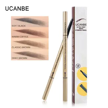 

UCANBE 4 Colors Fine Sketch Ultra Point Micro Eyebrow Pencil Gray Brown Natural Eye Brow Waterproof Long Lasting Eyebrow Makeup