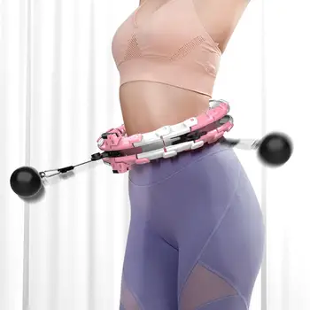 

Adjustable Waist Massage Fitness Hoop Abdomen Bodybuilding Weight Loss Tool Adjustable Waist Slimming Tool Massage Function