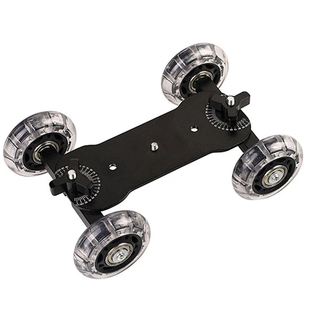 Kamera Tabelle Slider Dolly Desktop Mini Video Auto Stabilisator Für DSLR  Kamera Desktop Directional Pulley Schießen Auto - AliExpress