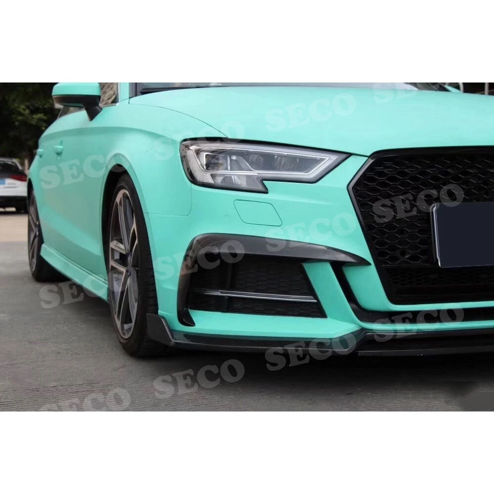 Карбоновая передняя противотуманная фара для Audi A3 S3 седан хэтчбек 2013 2019 RS3 стиль