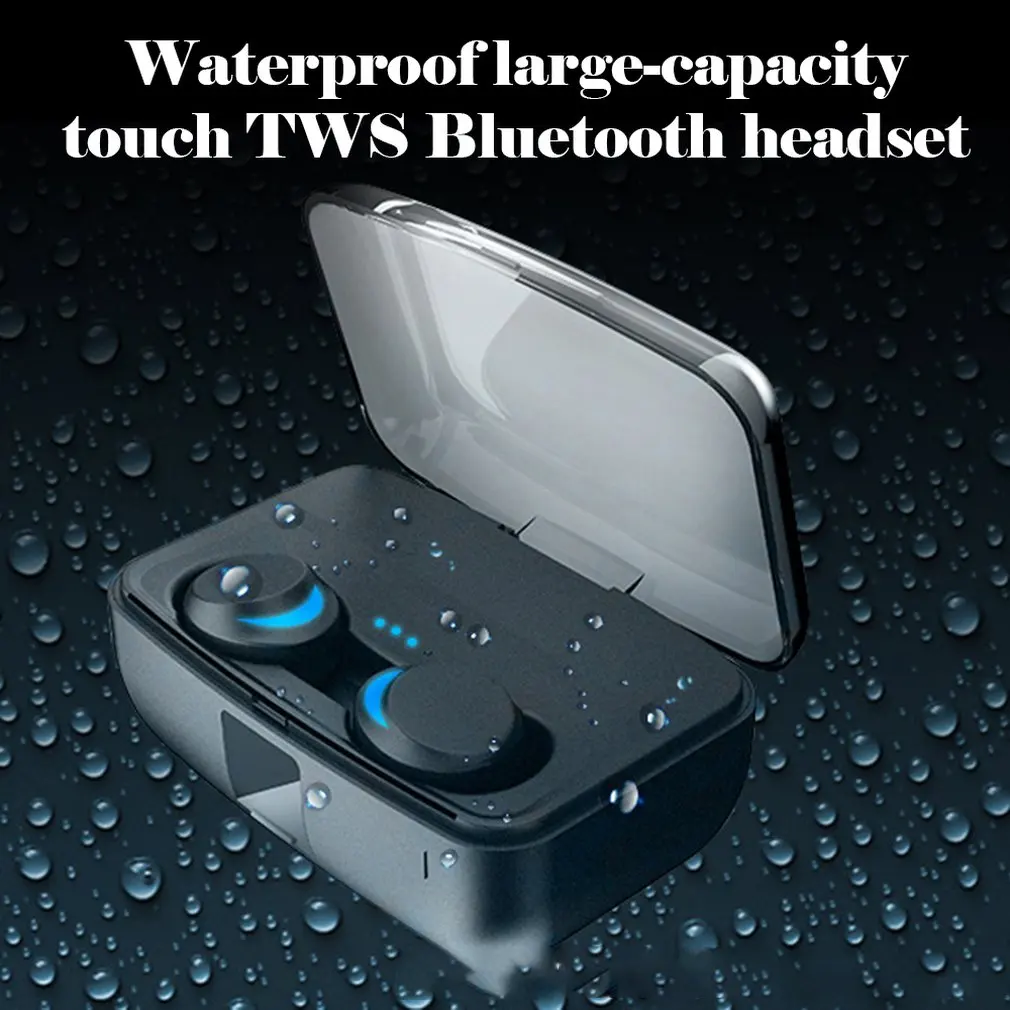Наушники C3 TWS BT5.0, 3000 мА/ч, Bluetooth гарнитура, беспроводные наушники, IPX8, водонепроницаемые, HD наушники для звонков