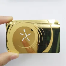 Металлическая карточка на заказ Золотая карточка Дырокол гравированное зеркало карточка dhl