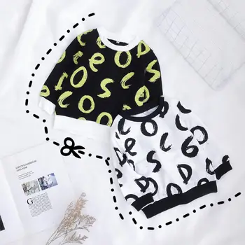 

Cartoon Letter Printed Boys T-shirts Cotton Kids T-shirt O-neck Long Sleeve Tee Tops Girl Boys Casual Hoodies Pullovers T-shirt