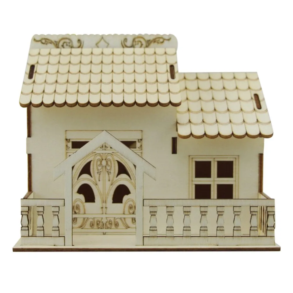 Money Box Piggy-Bank Wooden Coin Saving Box Kids Gift Coin Saving House Money Bank (42)