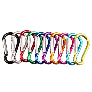 

20PCS 48MM Aluminum Alloy Carabiner Outdoor Hanging Buckle Water Bottle lightweight Sturdy Practical Bag Buckle High Quality