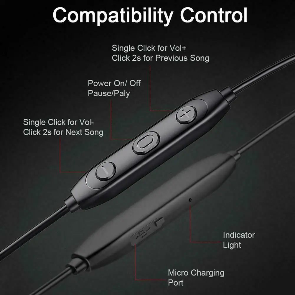 Lanston L33 Беспроводная гарнитура Bluetooth гарнитура Магнитная гарнитура с микрофоном