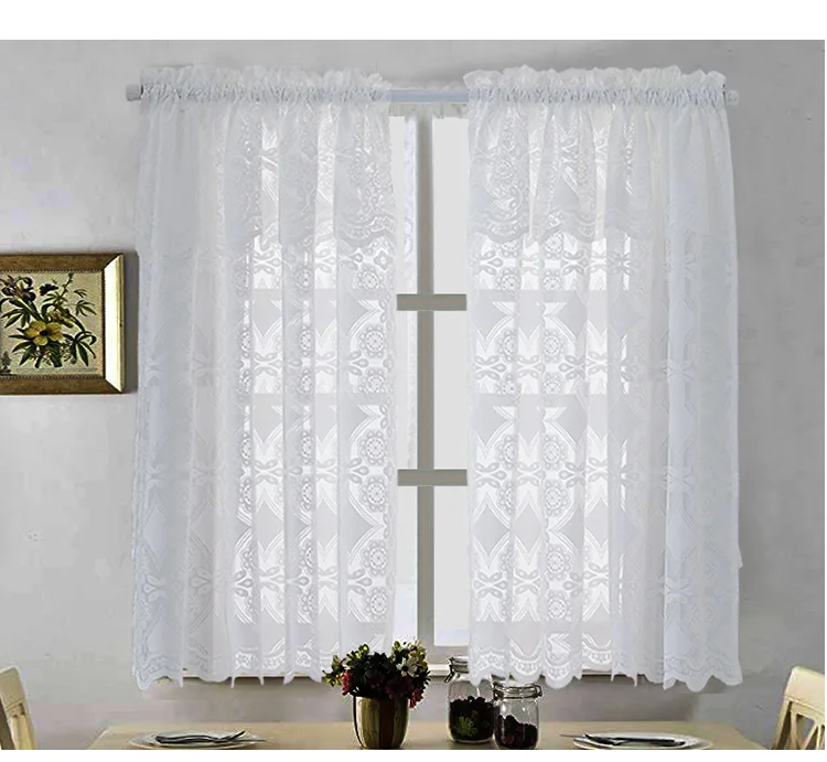 Manufacturers Direct Selling New Style Lace Curtain Kitchen Curtain Coffee Curtain Short Curtain Japanese-style Small Curtain Ro