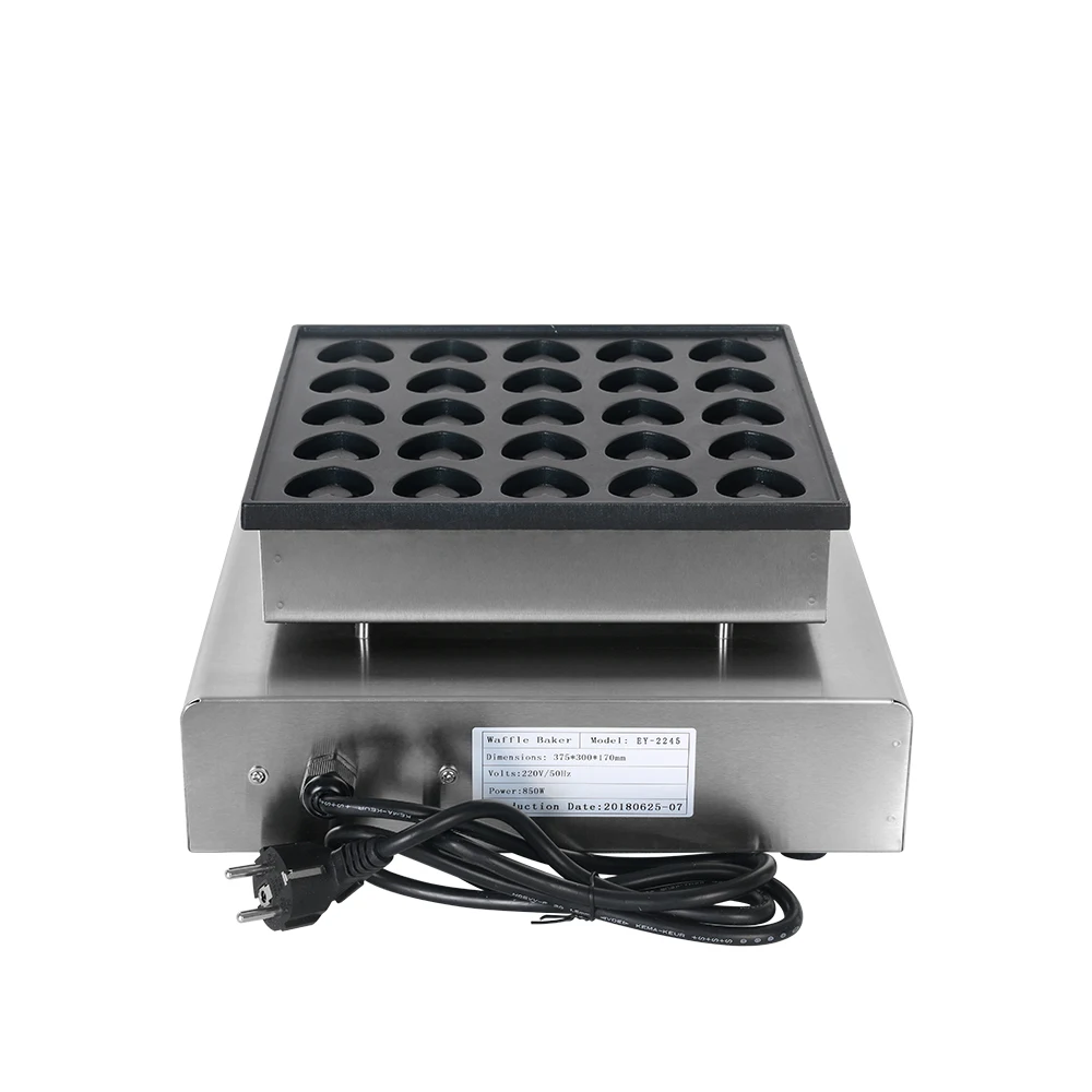 Electric Waffle Maker Heart Shaped Waffle Backing Machine 25 Hole Mini Heart household Commercial Non-stick Coating