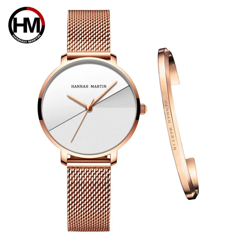 

Women Watches Top Brand Luxury Japan Quartz Movement Stainless Steel Personality Splice Dial Wristwatches relogio feminino