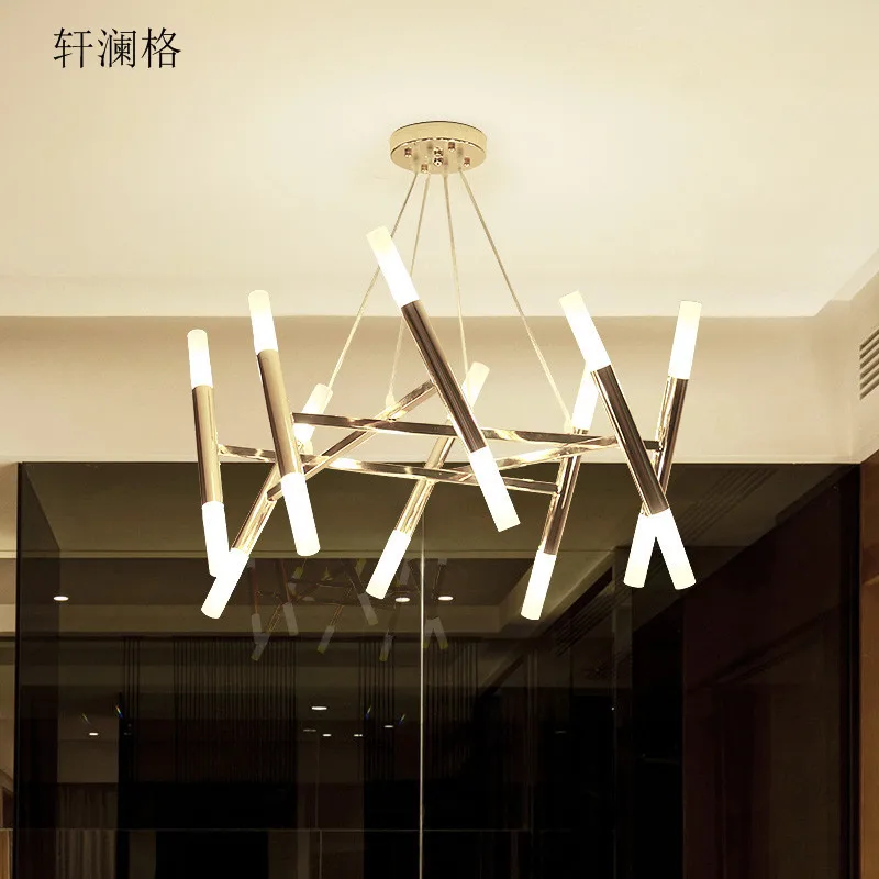 

Post-modern Art Restaurant Chandelier Creative Cool Nordic Minimalist Bedroom LED Glorious Living Room Bar Counter Hanging Lamps