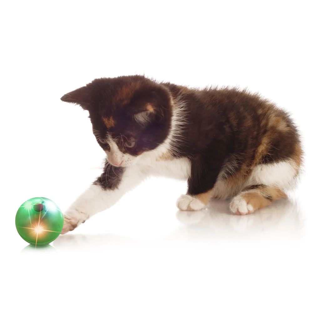

Pet Cat Toy Sound And LED Light Ball Cat Interactive Flashing Electric Funny Toys For Cat jouet chat juguetes para gatos