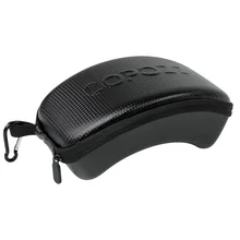 Переносные Легкие спортивные очки портативная защита сноуборд лыжные очки Футляр жесткий с застежкой-молнией ударопрочный PU кожа