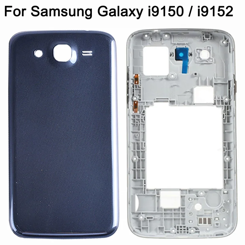 i9152 крышка батареи для samsung Galaxy i9150 i9152 задняя крышка+ средняя рамка+ рамка камеры Полный Корпус чехол