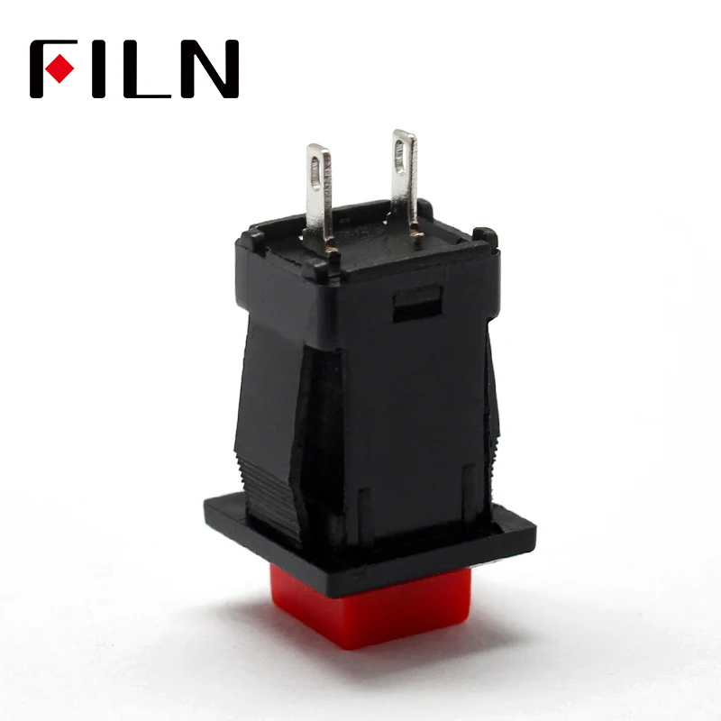 Plastic 10.5mm Square Push Button Switch For Car Modification Light Automatic Lock 250v 1A Sell At A Loss USA (10)