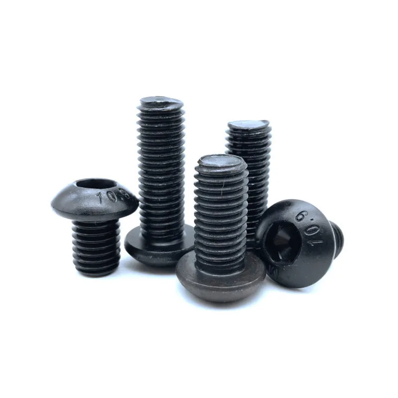 5/50pc Hexagon Socket Screw M2 M2.5 M3 M4 M5 M6 M8 304 A2-70 Stainless Steel Black grade 10.9 ISO7380