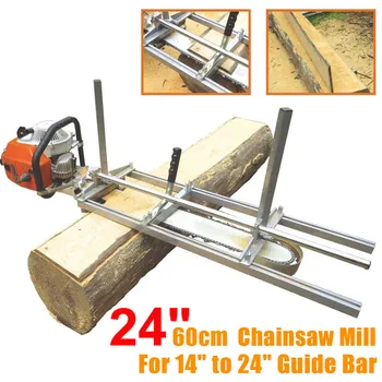 

Doersupp 60cm Portable Chainsaw Mill Planking Milling From 14 inch to 24 inch Guide Bar Planking Lumber Cutting Tool + Glove