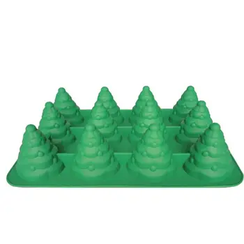 

3D Christmas Tree Silicone Xmas Tree Pan Silicone Mold for Mousse Cake Muffin Baking, Ice Cube, Jello, Chocolate, Soap, Lotion B