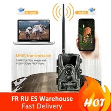 HC-801LTE 4G охотничья камера 16MP 64GB Trail камера IP65 фото ловушки 0,3 s Дикая камера с литиевой батареей 5000Mah
