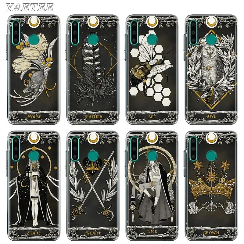 

Silicone Case For Huawei Y6 Y7 Y9 Prime 2019 Y8S Y9a Y6p Mate 10 Lite 20 Pro Phone Cases Funda Cover Death Tarot Coque