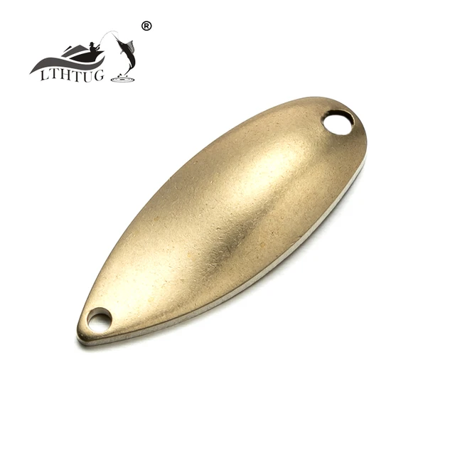 LTHTUG MIU 2.2g 2.8g 3.5g Arealure Pesca Copper Unpainted Trout Spoon Bait  Blank