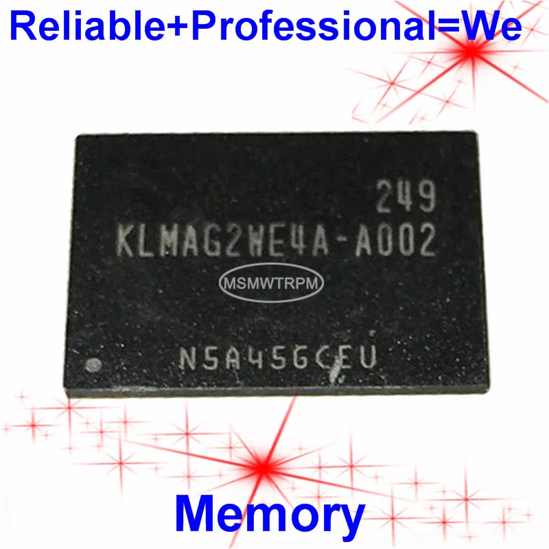 KLMAG2WE4A-A002 BGA169Ball EMMC 16 Гб памяти мобильного телефона новые оригинальные и