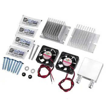 

DIY Dual Tube Semiconductor Fast Cooling Equipment Kit Wind Collection System Strong Practicability Water Cooling Radiator