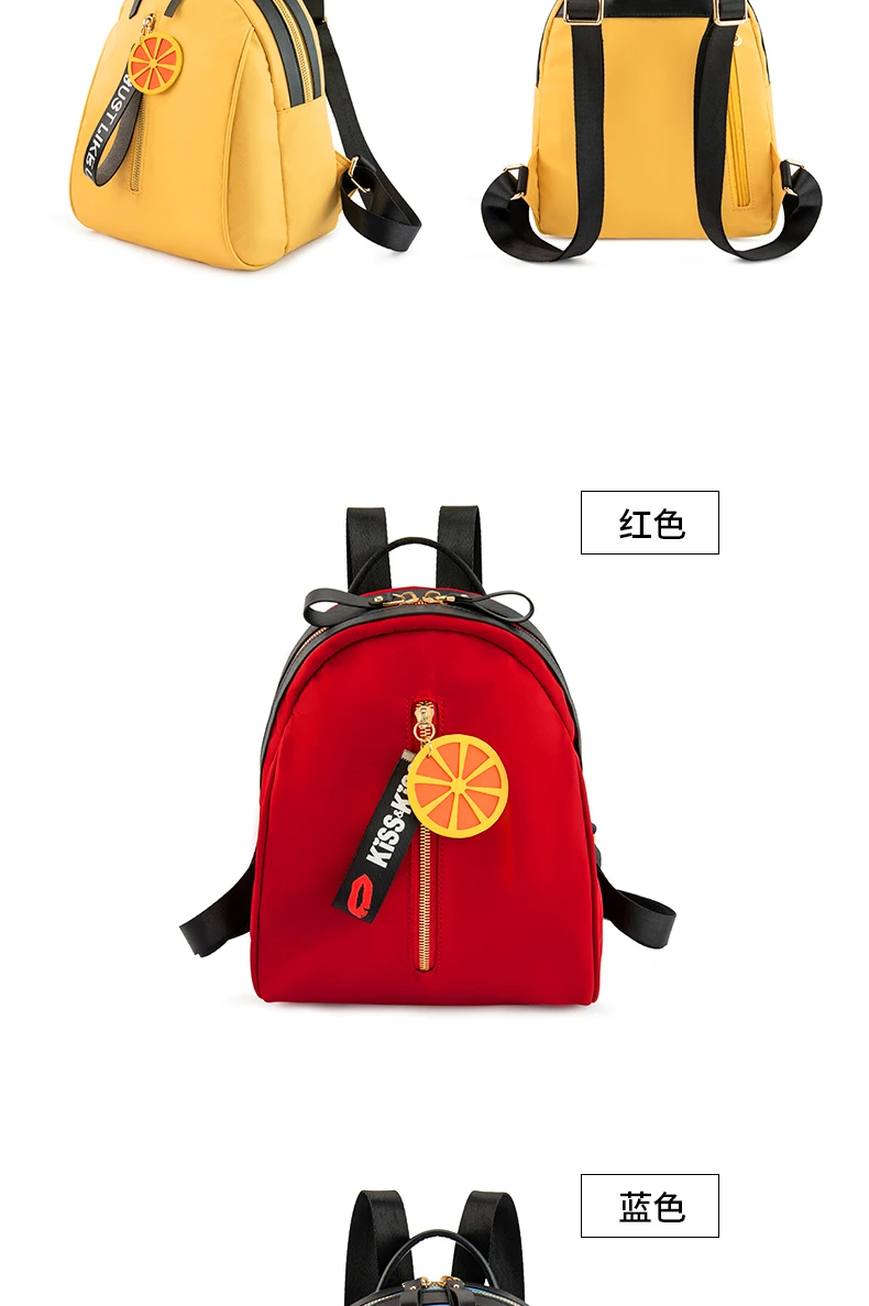 Zoger backpack girls waterproof nylon pouch new mini wild canvas bag fashion Oxford cloth small backpack ins super fire