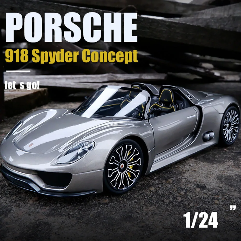 

2020 new 1:24 Car model 918 car alloy car model simulation car decoration collection gift toy die casting model boy toy