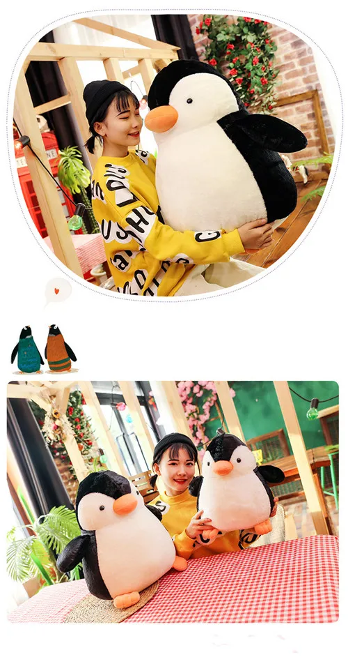 Fancytrader 2020 New 26'' Cute Big Penguin Plush Toy Fat Soft Polar Penguin Animal Doll Hugging Pillow Home Decoration 65cm (16)