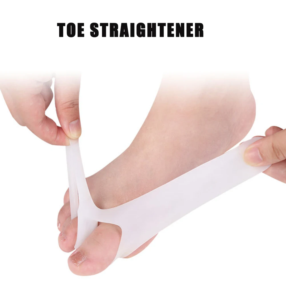 1 Pair Thumb Valgus Toe Separators Foot Hallux Bunion Adjuster Toes Correctors Foot Care Pedicure Device Bunion