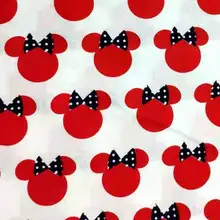 100*110 см Классическая хлопковая ткань с Минни для детского лоскутного шитья, подушки, Наволочки, шитье ручной работы, Tissus