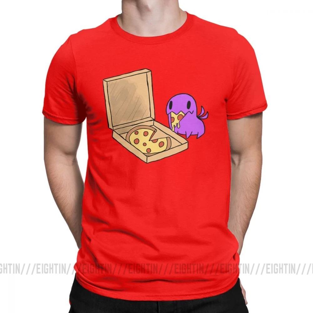 Zerg Love Pizza Carbot, мужские футболки, Аниме игры, Уникальные футболки, короткий рукав, вырез лодочкой, футболка, хлопок, Подарок, Идея, топы - Цвет: Красный
