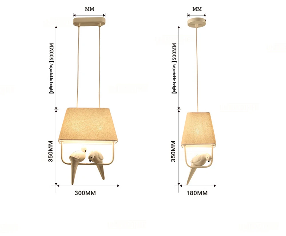 Тканевый подвесной светильник, современный креативный светильник с птицами для дома, подвесные светильники для спальни, кафе, отеля, ресторана, украшения для гостиной