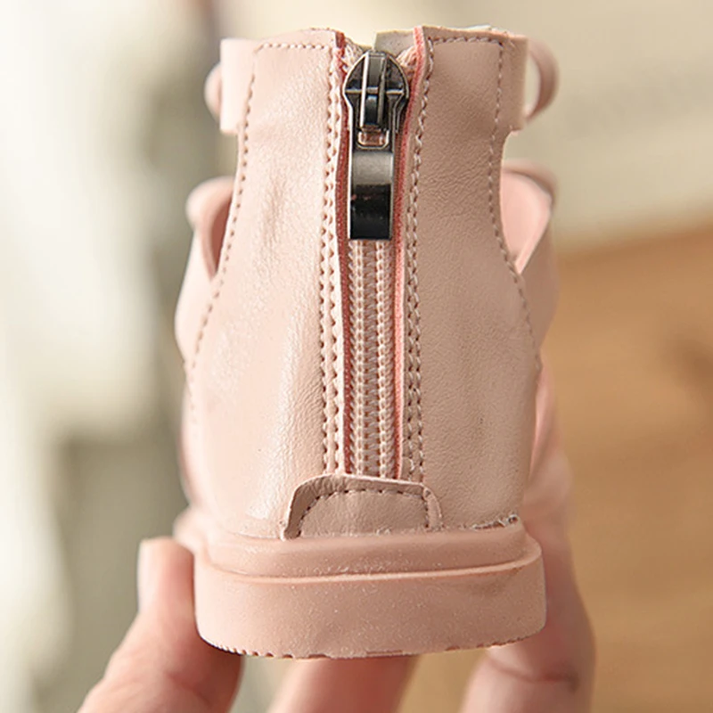 Girls Sandals Gladiator Flowers Sweet Soft Children's Beach Shoes Kids Summer Floral Sandals Princess Fashion Girl Shoes