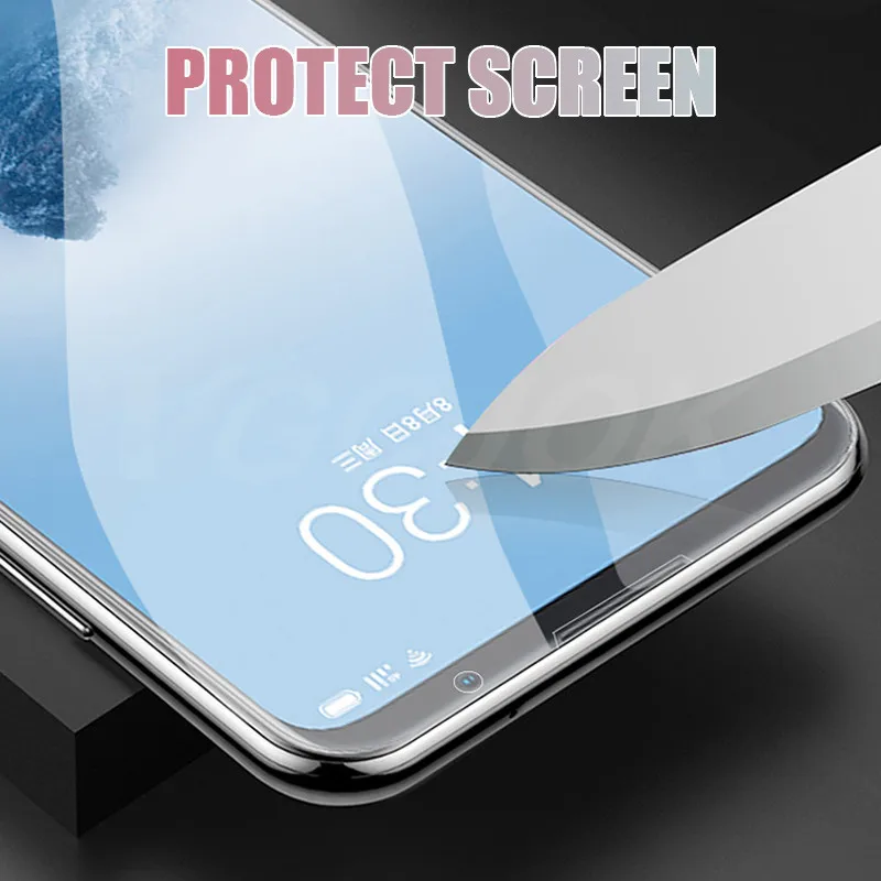 Полное покрытие из закаленного стекла для Meizu 16 16X16 S 16XS 16th Защитная пленка для экрана для Meizu Note 8 9X8 M8 Lite Note V8 Pro