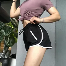 Женские спортивные шорты летний спортзал фитнес бег тренажерный зал тренировочные шорты быстросохнущие женские майки для бега шорты