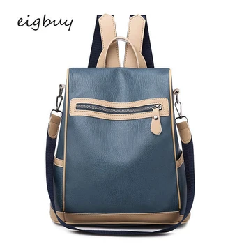 

Ladies Usb Backpack Backpack Bag Designer Pu Zipper Solid Black Vintage Teenage Backpacks For Girls Mochila Notebook Schoolbag