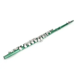 New Flute Instrument Cupronickel C 16 Closed Holes Concert Band Flute with Case+Cloth+Screwdriver+ Lubricant+Cleaning Rod