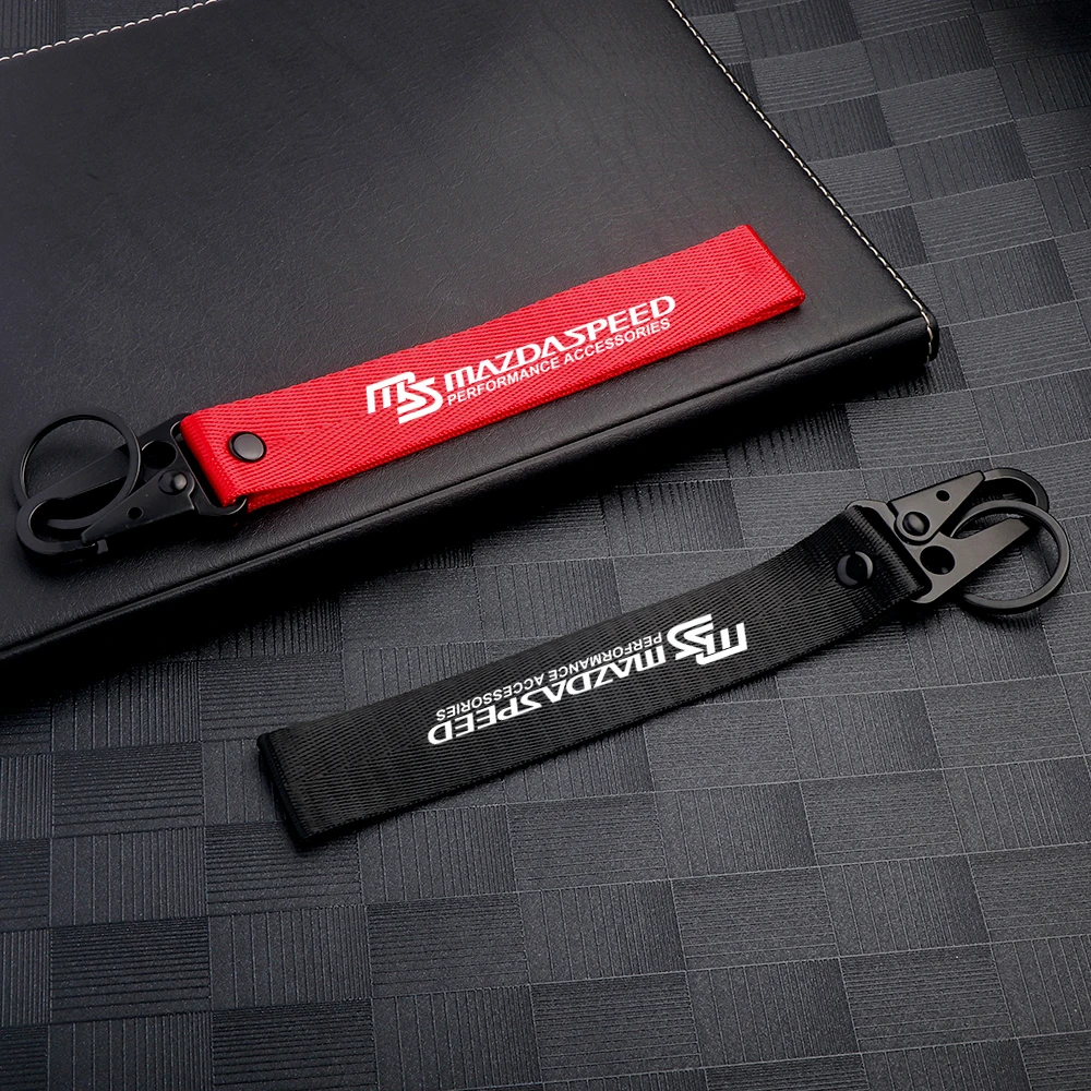 1PCS Car Accessory Keychain Charms Bag Keyrings Hanger For MS Mazda Axela Atenza CX-3 CX-5 CX-8 demio MPS 3 6 RX-8 RX-7 GJ BP
